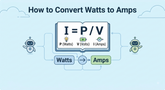 How to Convert Watts to Amps: Formula, Examples & Conversion Chart