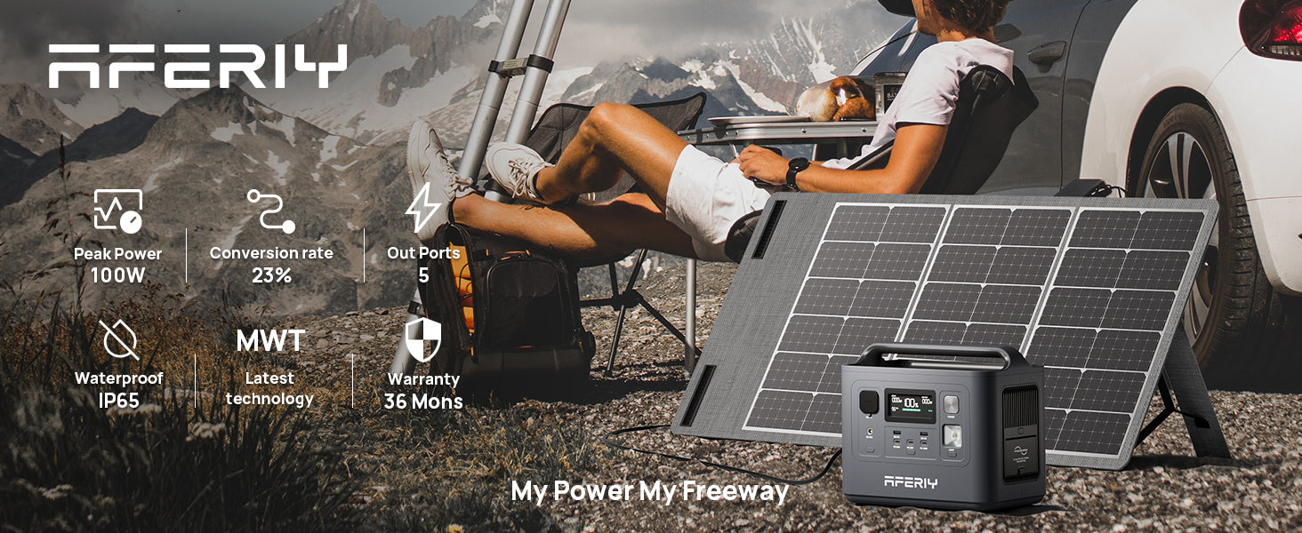 How long does a portable solar generator last? AFERIY US