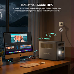 UPS backup power function of the 1800W expandable portable power station