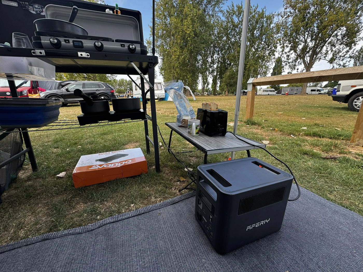 We have cooked breakfast, charged phones and even had a cinema experience using a projector - all thanks to our Aferiy power station. It’s made camping so much easier.