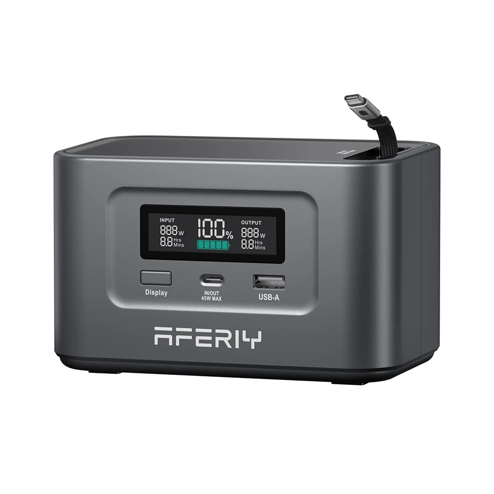 AFERIY Nano100 100W 99.2Wh Mini Portable Power Station – AFERIY US AFERIY Nano100 100W 99.2Wh Mini Portable Power Station – AFERIY US