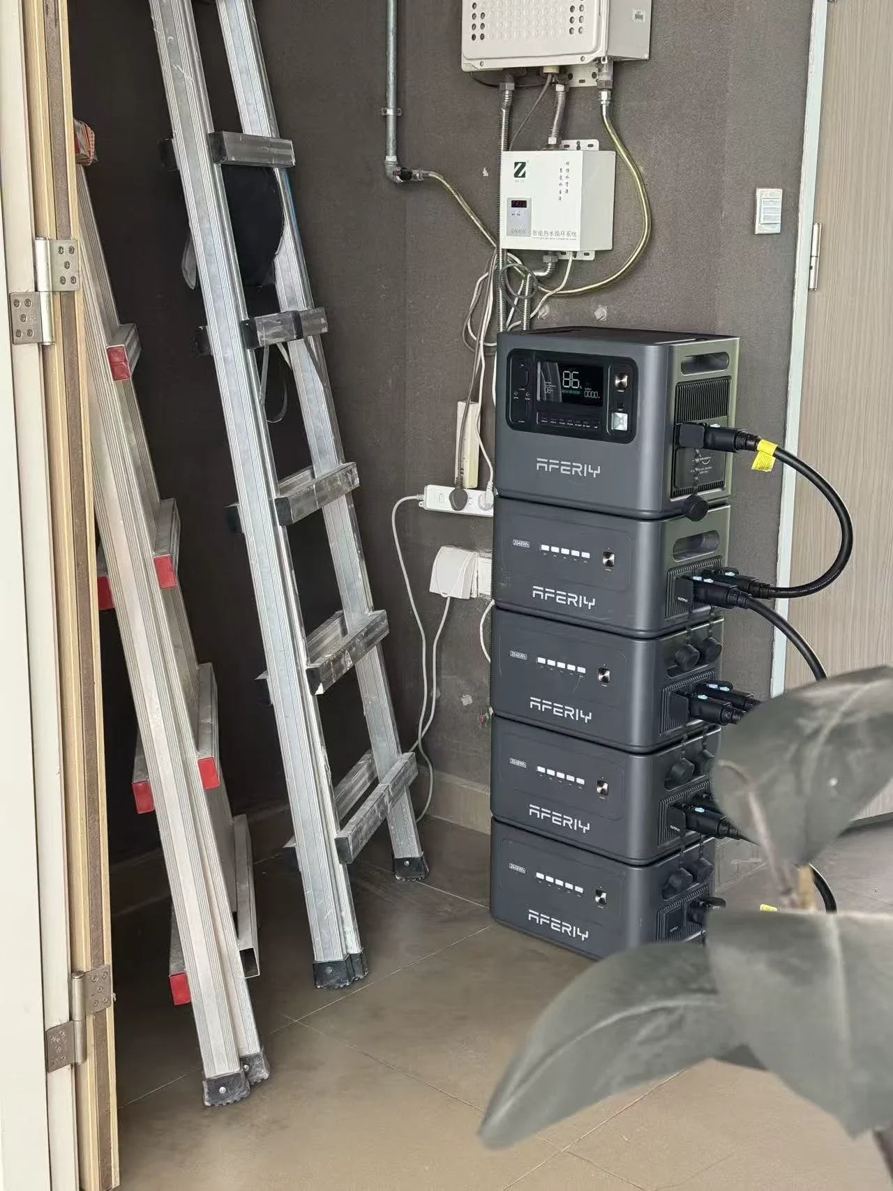 Multiple AFERIY units provide reassuring backup power when extra energy is needed.