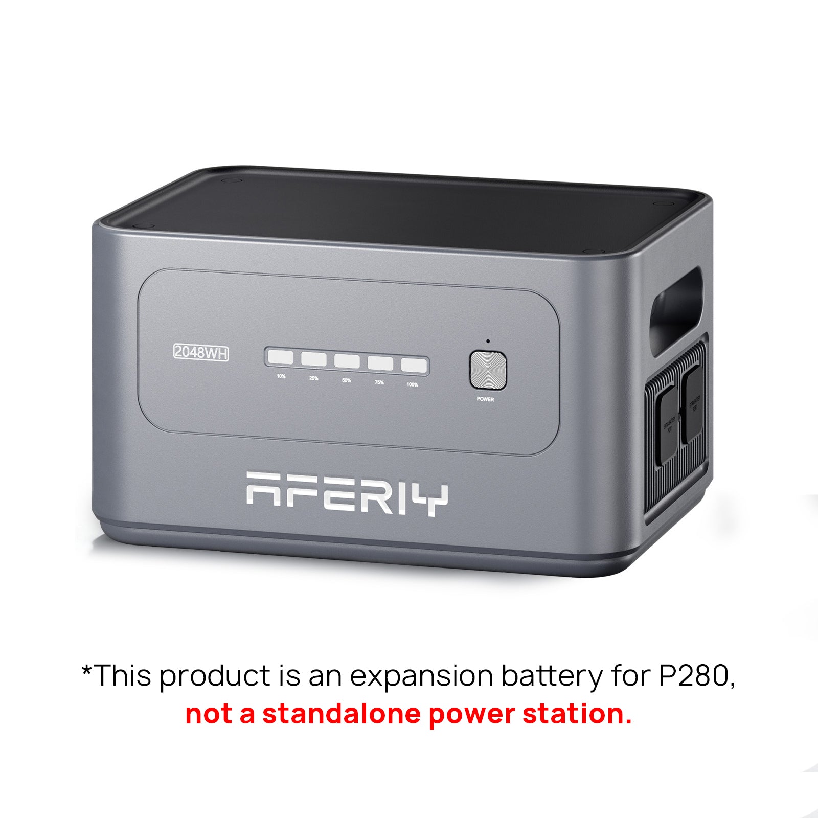 P280 expansion battery with notice must be used with P280 power station not a standalone unit