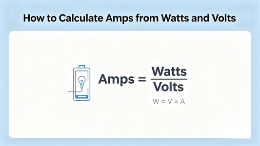 How do you calculate amps from watts and volts