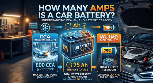 How Many Amps Is a Car Battery? Understanding CCA, Ah, and Battery Capacity