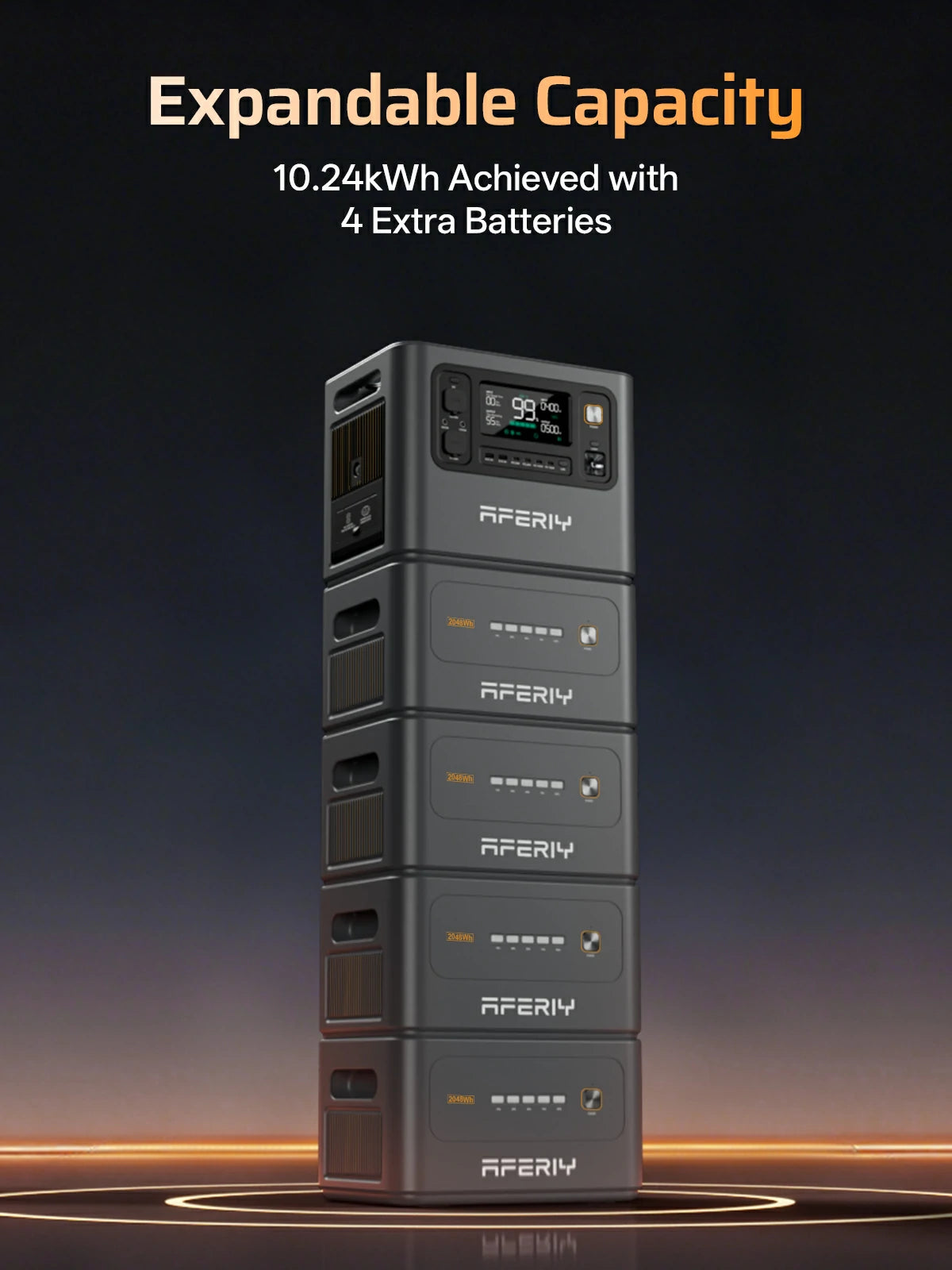 AFERIY P300 Portable Power Station with Expandable Capacity 3000W 2048Wh