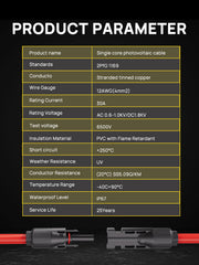 AFERIY Solar Panel Extension Cable 5M/10M