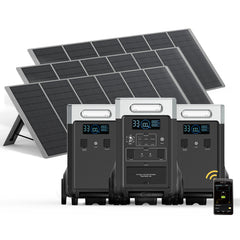 AFERIY P310 3600W Solar Generator Kit with 3840Wh Expansion Battery