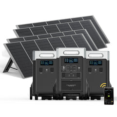 AFERIY P310 3600W Solar Generator Kit with 3840Wh Expansion Battery