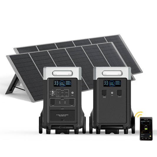 AFERIY P310 3600W Solar Generator Kit with 3840Wh Expansion Battery