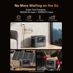 AFERIY P280 Portable Power Station with Expandable Capacity 2800W 2048Wh