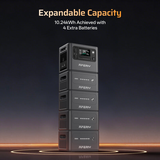 AFERIY P280 Portable Power Station with Expandable Capacity 2800W 2048Wh