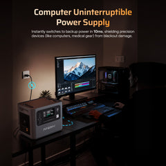 AFERIY P280 Portable Power Station with Expandable Capacity 2800W 2048Wh