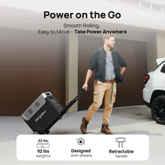 AFERIY P310 Expandable Portable Power Station, 3600W Power Output, 3840Wh LiFePO4 Battery Capacity - Easy to Move with Wheels and Handle
