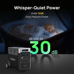 AFERIY P310 Expandable Portable Power Station, 3600W Power Output, 3840Wh LiFePO4 Battery Capacity - Is Quiet When Working