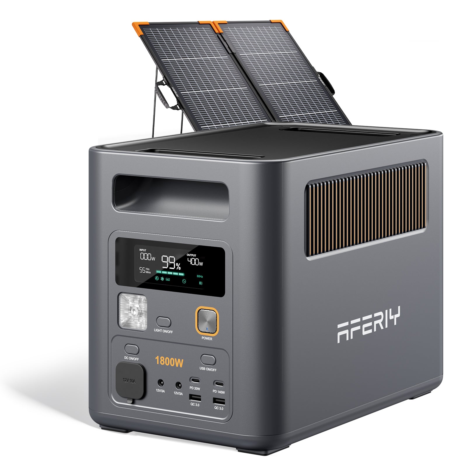 AFERIY P180 Pro Power Station with 100W Bifacial Solar Panel