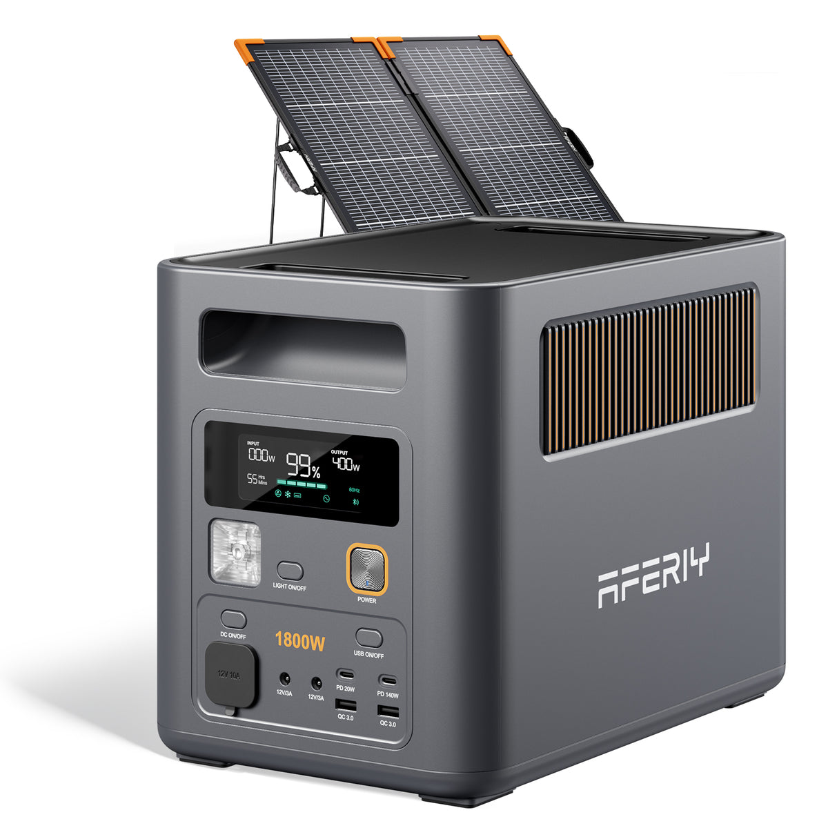 AFERIY P180 Pro Power Station with 100W Bifacial Solar Panel