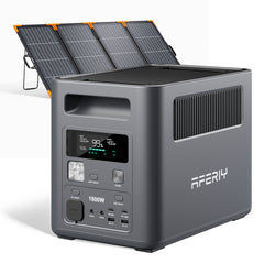 AFERIY P180 1800W POWER STATION WITH 200W Bifacial Panle