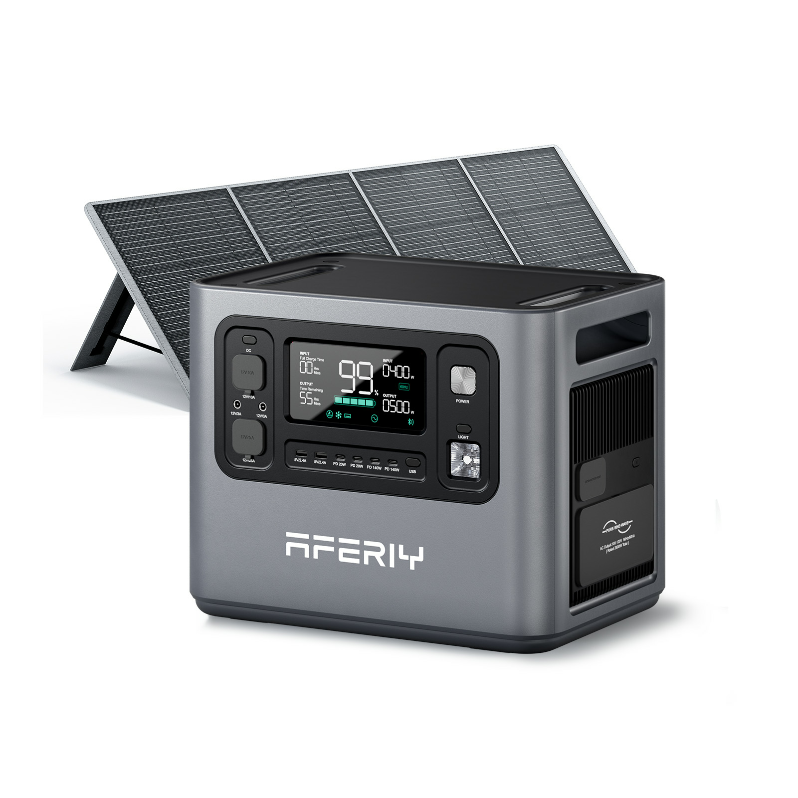 AFERIY P300 Portable Power Station with Expandable Capacity 3000W 2048Wh