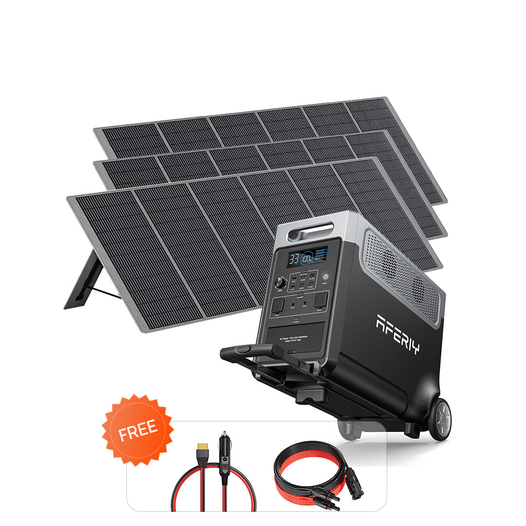 AFERIY P310 3600W Solar Generator Kit