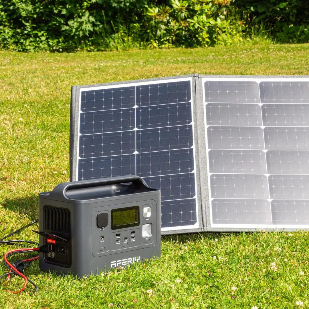 AFERIY Generador solar con panel solar de 1200 W Estación de energía  portátil con 1 panel solar plegable de 200 W (nuevo-MWT), generador de  energía