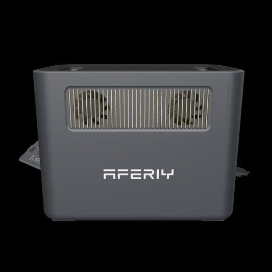 3D rendering of an 1800W portable power station showing its compact design and front control panel.