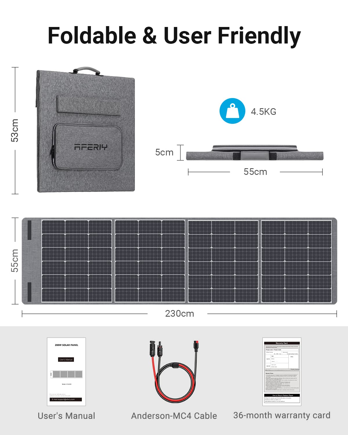 AFERIY Solar Panel Extension Cable 5M – VITAL OFF GRID